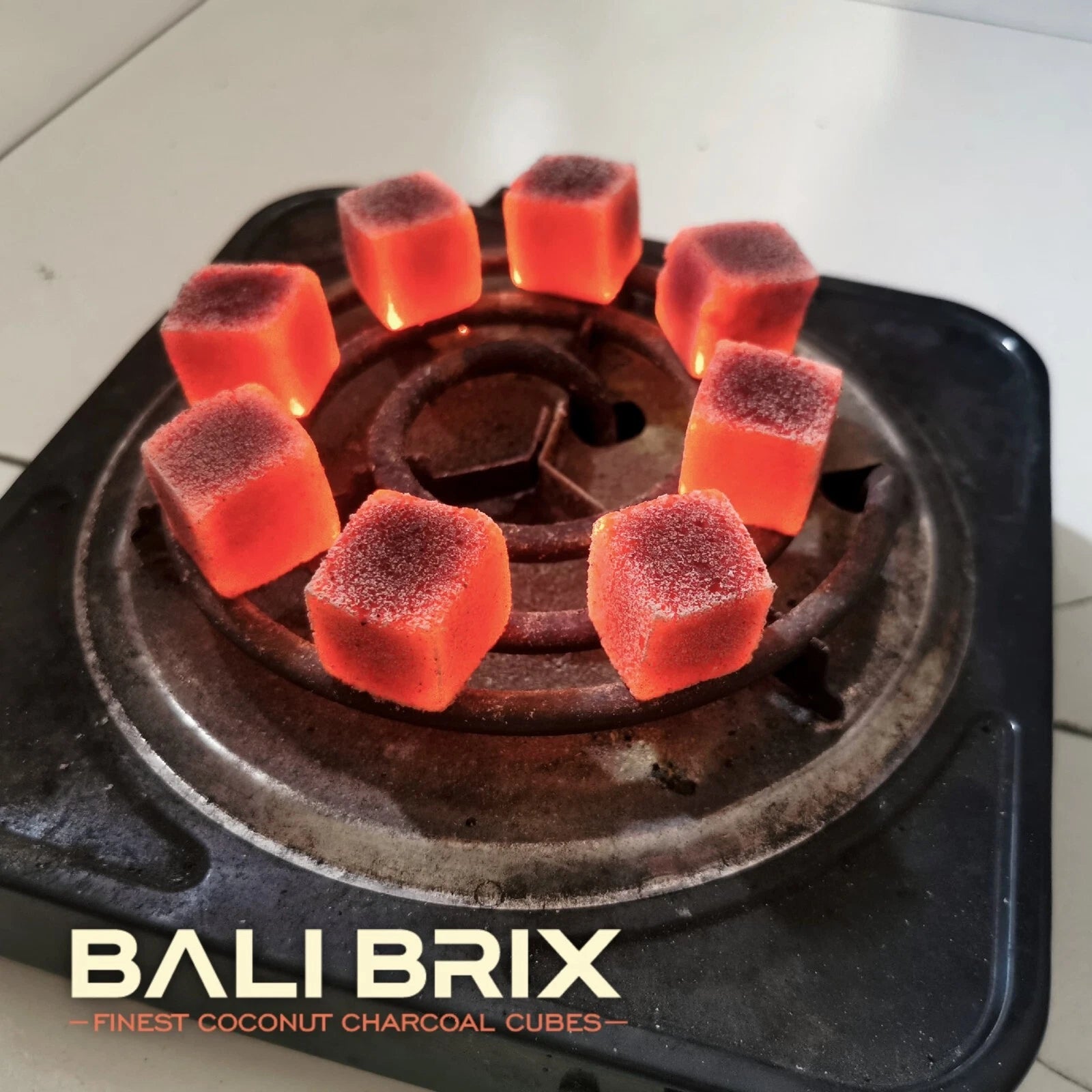 Bali Brix Coconut Charcoal 72pc Cubes