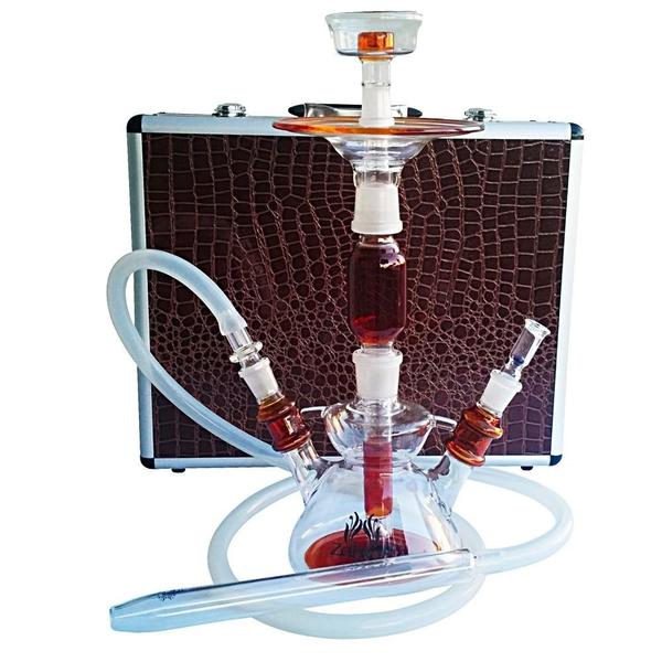 Zahrah All Glass Hookah With Case