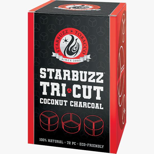 Starbuzz Tri Cut Coconut Charcoal -72 Pcs (Wholesale)