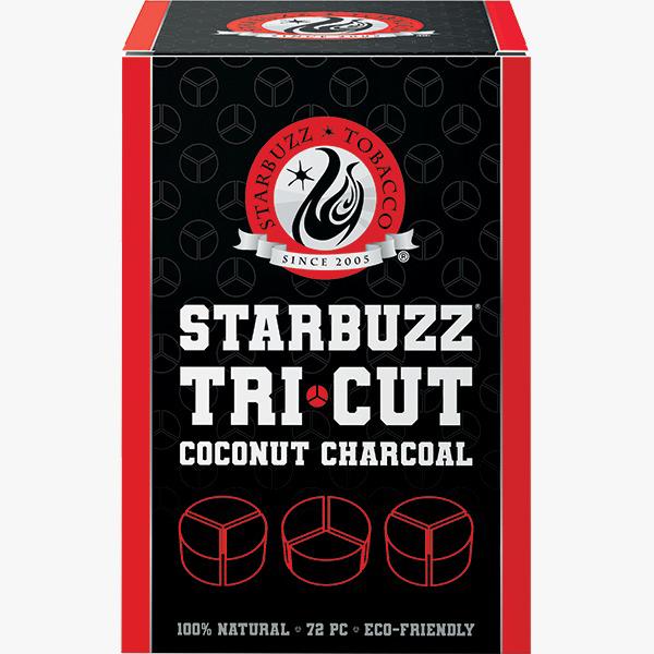 Starbuzz Tri Cut Coconut Charcoal -72 Pcs (Wholesale)
