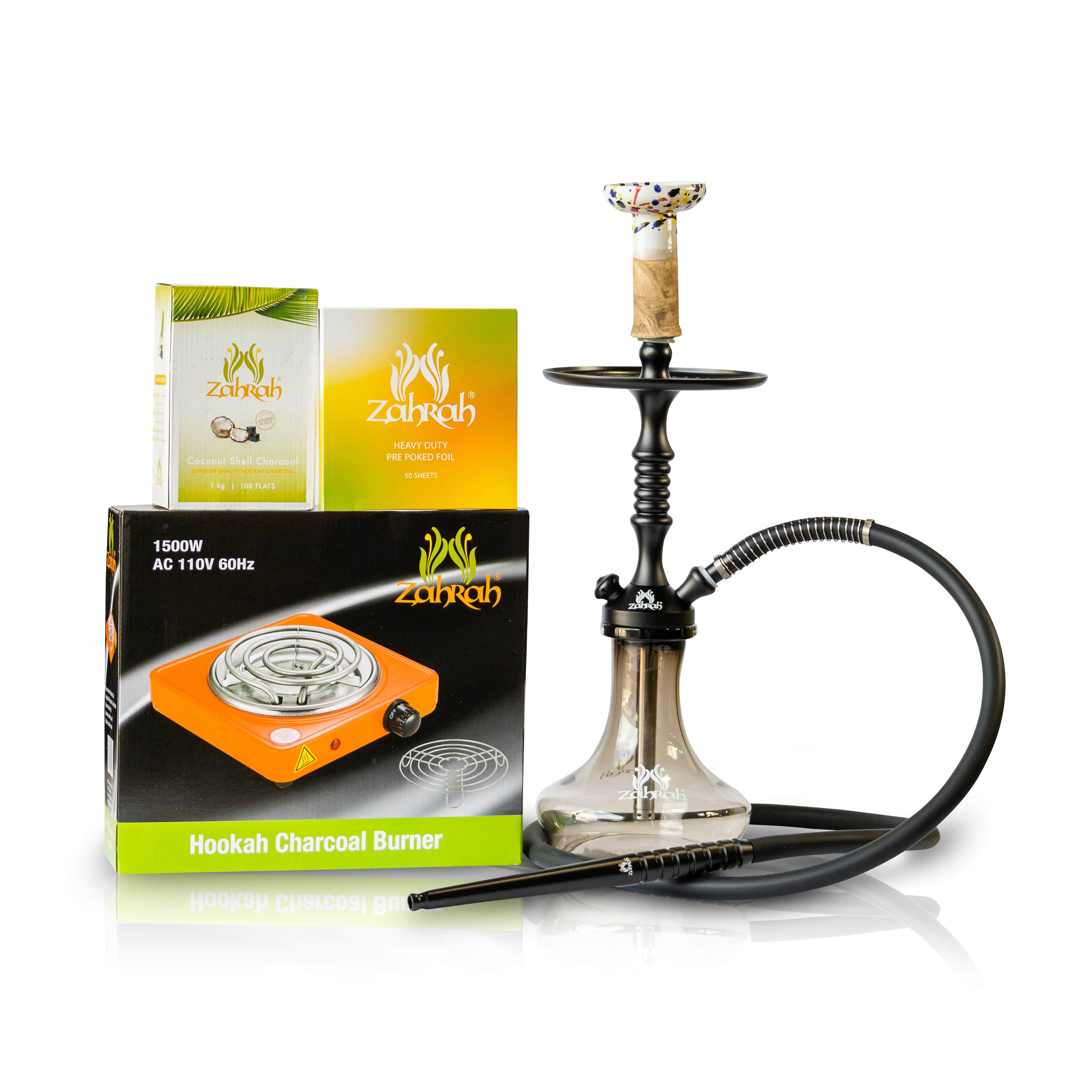Zahrah Spade Mini Hookah Bundle