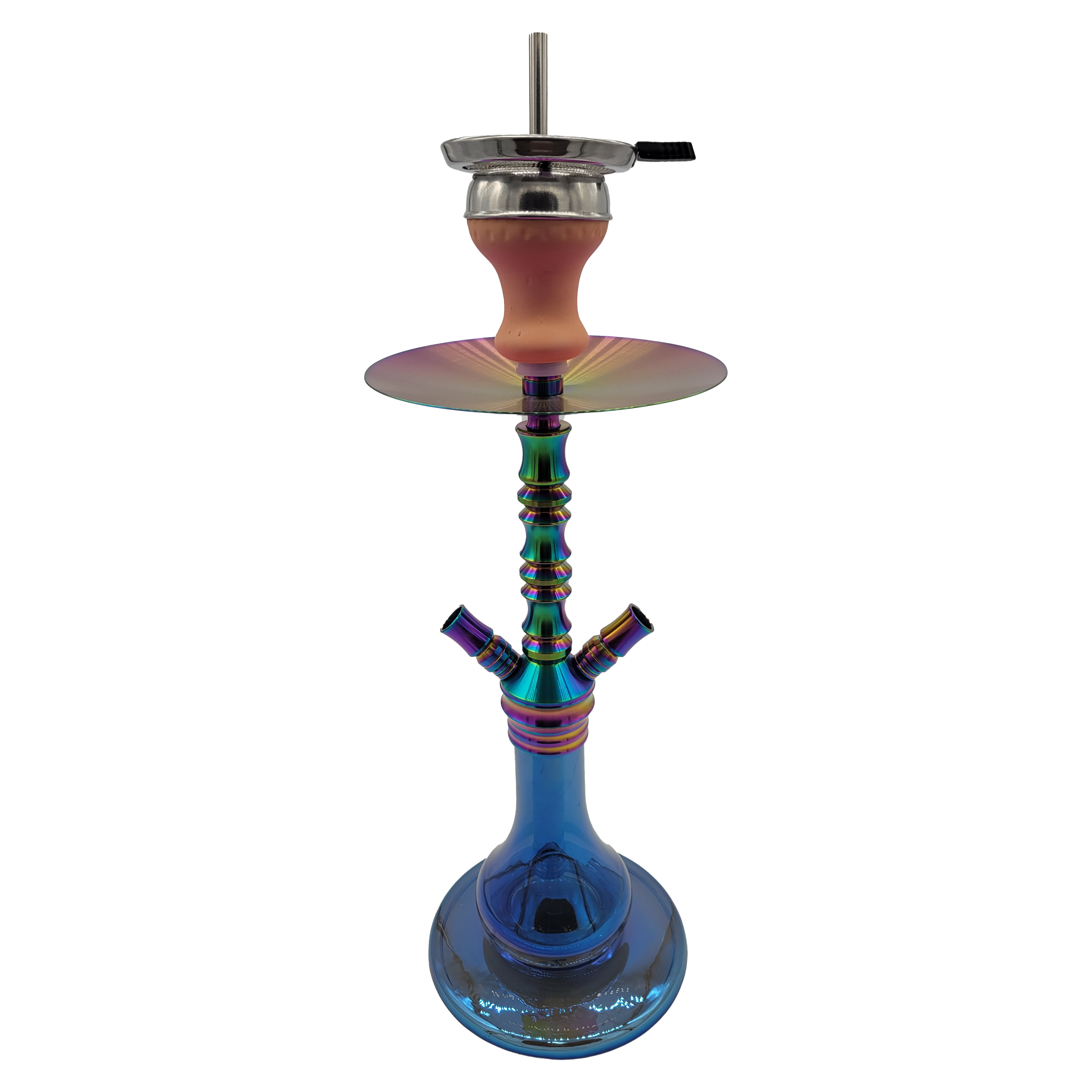 Glass Bonfcustomizable Stainless Steel Hookah Set With Glass Base