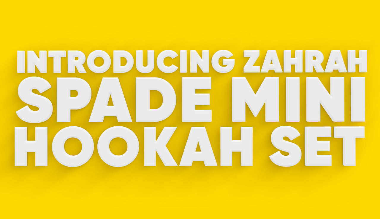 Introducing Zahrah Spade Mini Hookah Set