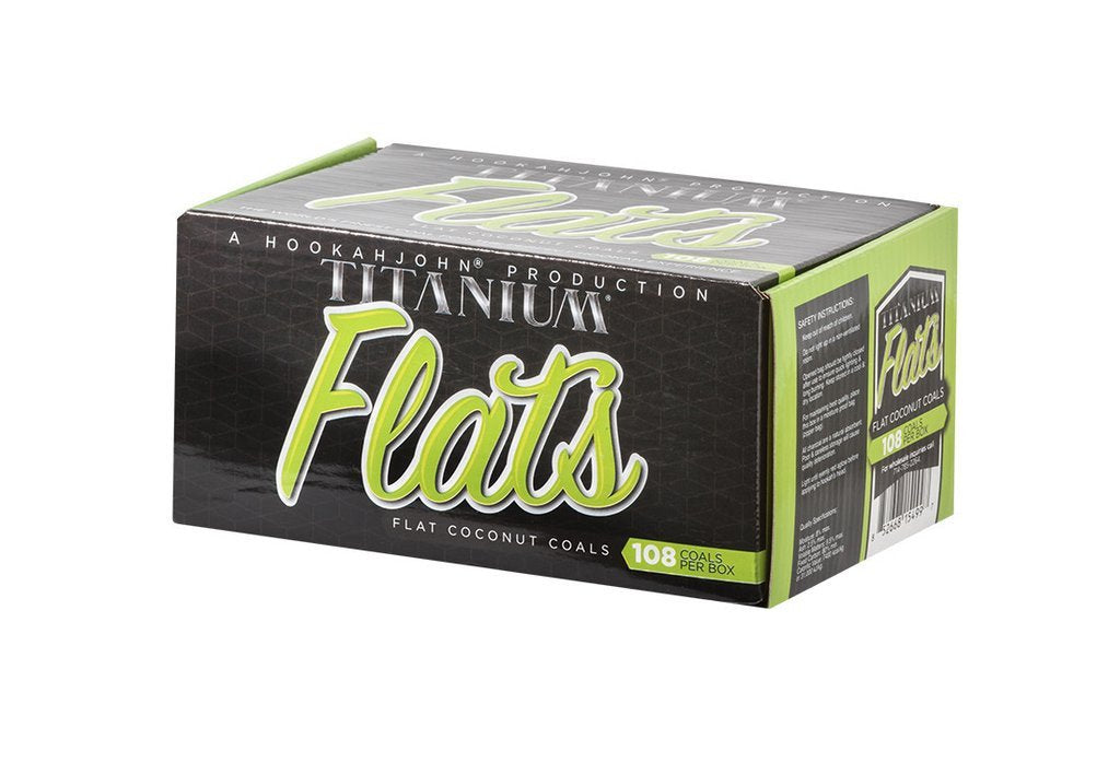 Titanium Coconut Hookah Coals "FLATS" (Wholesale)
