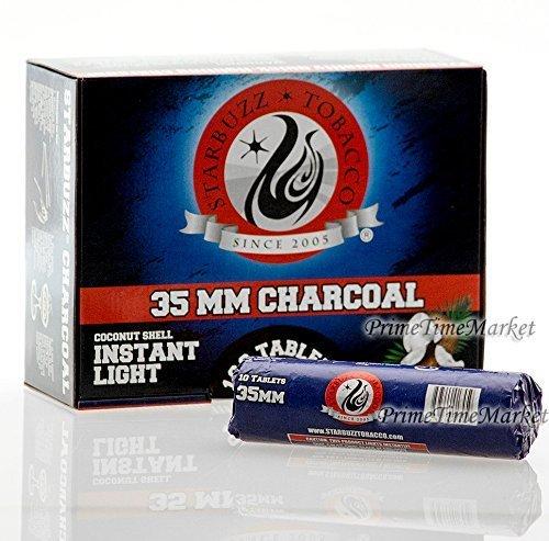 Starbuzz Quick Instant Light 35mm Coconut Shell Hookah Shisha Charcoal (Wholesale)