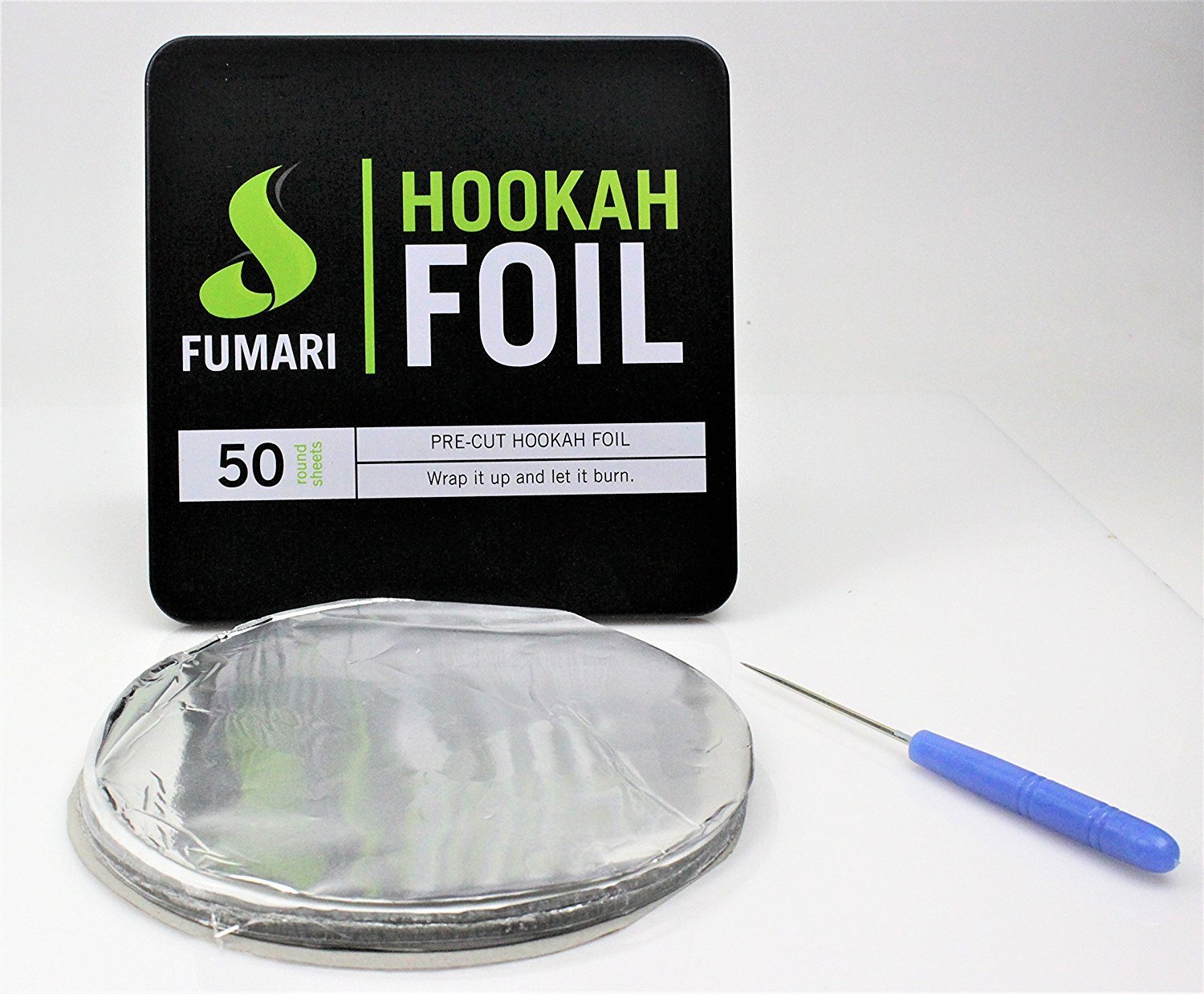 Fumari Pre-Cut Hookah Foil with Free Poker (50pcs) (Wholesale)
