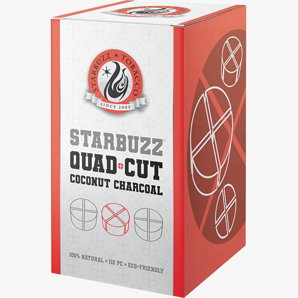 Starbuzz Quad Cut Coconut Charcoal -112 Pcs (Wholesale)