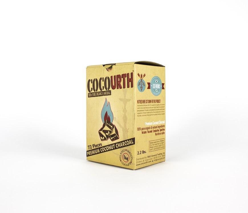 CocoUrth COCONUT Natural Hookah Charcoal (Wholesale)