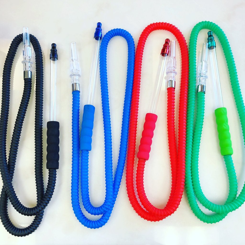 HOOKAH GRIP HOSE WITH SEE THROUGH HANDLE (Wholesale)