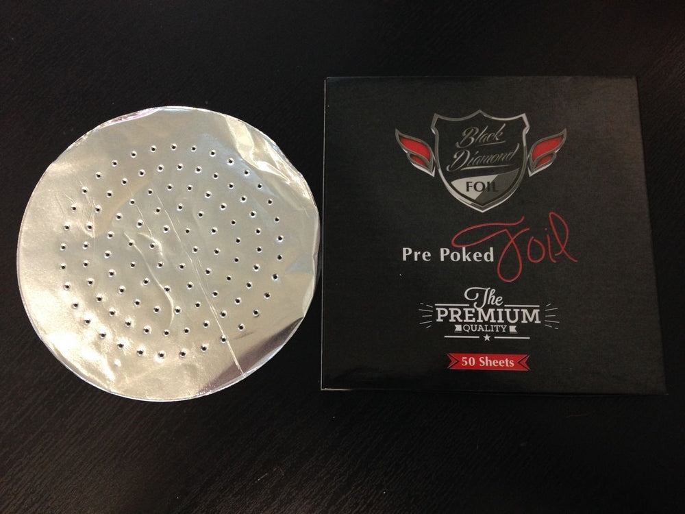 Black Diamond Pre-Poked Hookah Foil (Wholesale)
